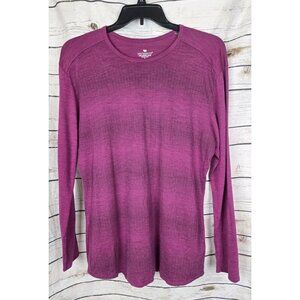 Segments Magenta Womens Top XXL 100% Merino Wool Base Layer Long Sleeves